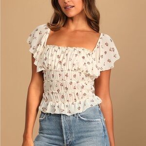 Free people Juliet printed body suit